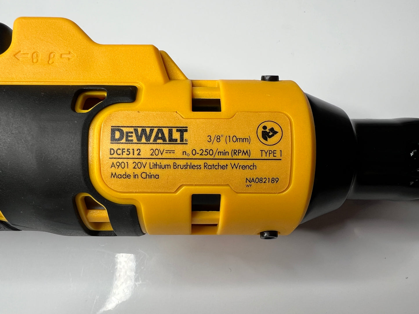 DEWALT Brushless Cordless 1/2 in Ratchet Right Angle Wrench DCF512 Variable Speed Power Wrench LED Light 20V Battery Power Tool