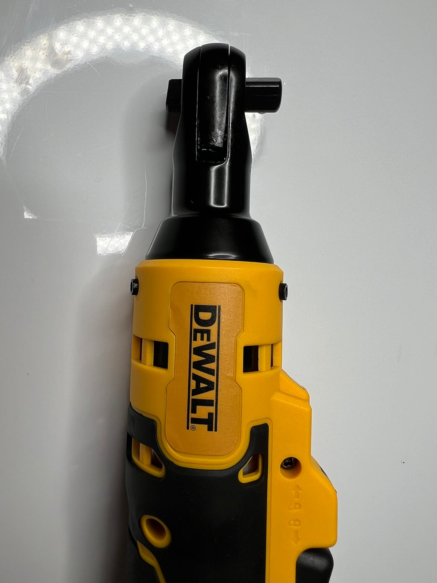 DEWALT Brushless Cordless 1/2 in Ratchet Right Angle Wrench DCF512 Variable Speed Power Wrench LED Light 20V Battery Power Tool